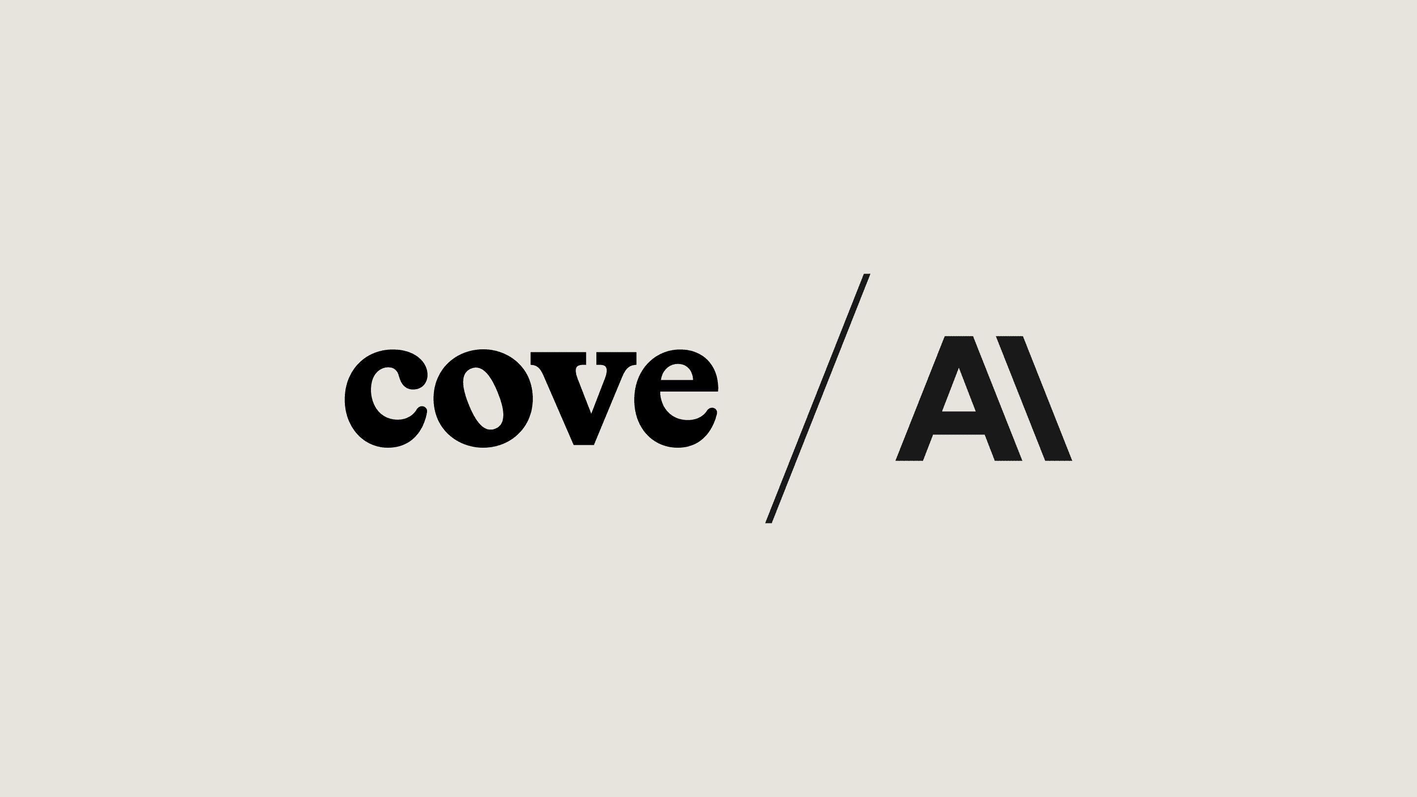 Cove and Anthropic logo lockup