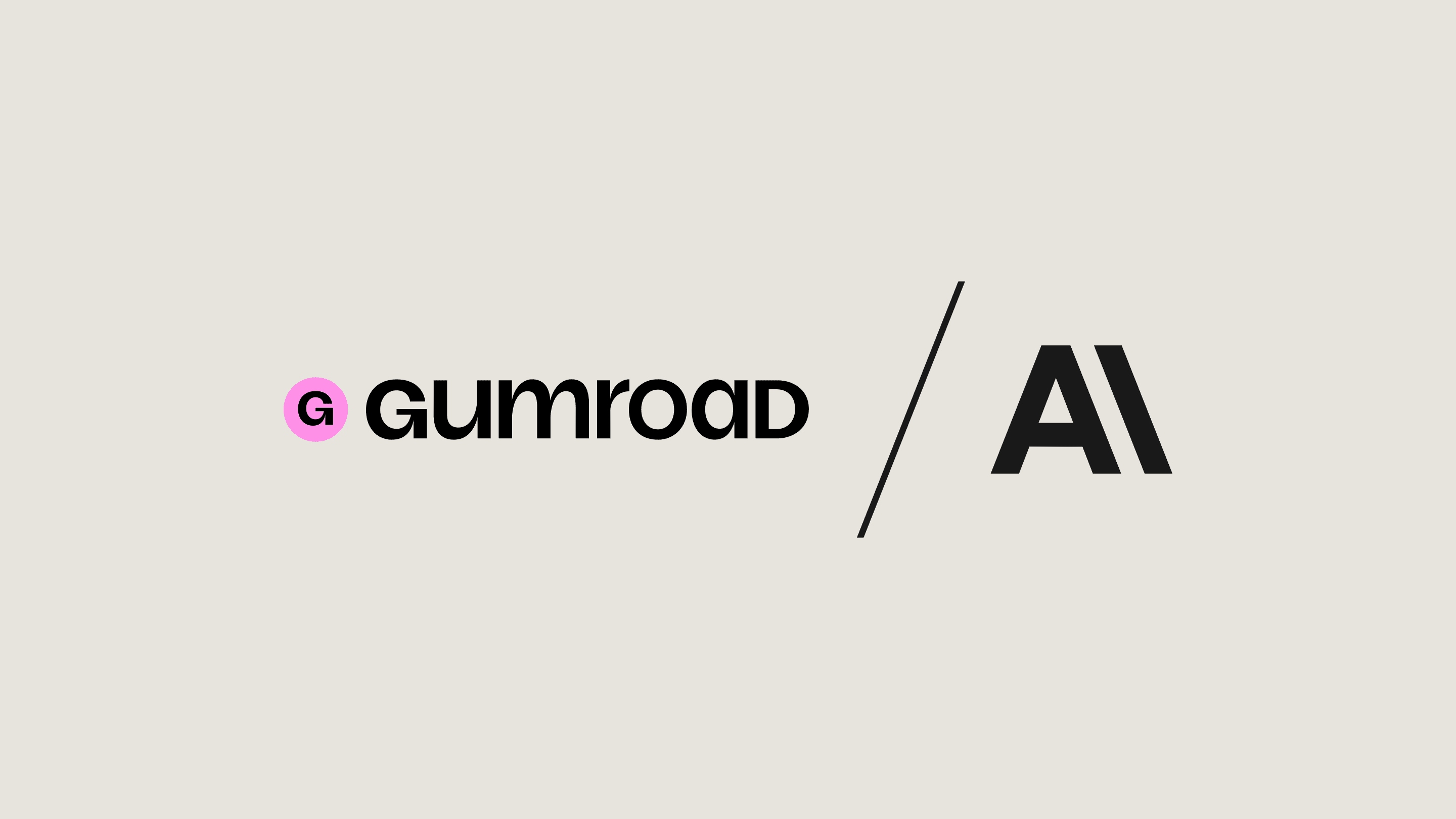 Gumroad and Anthropic logo lockups