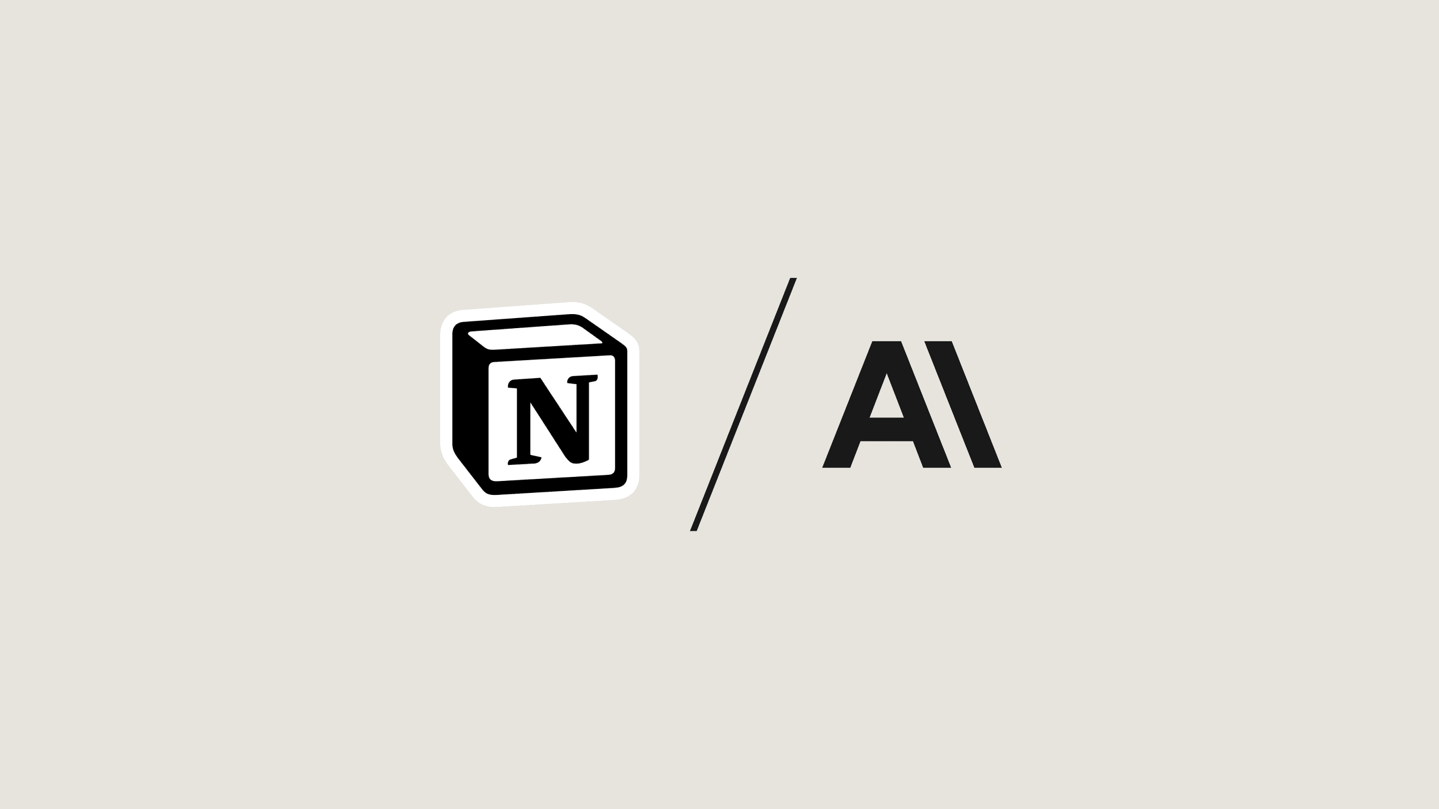 Notion and Anthropic logo lockups