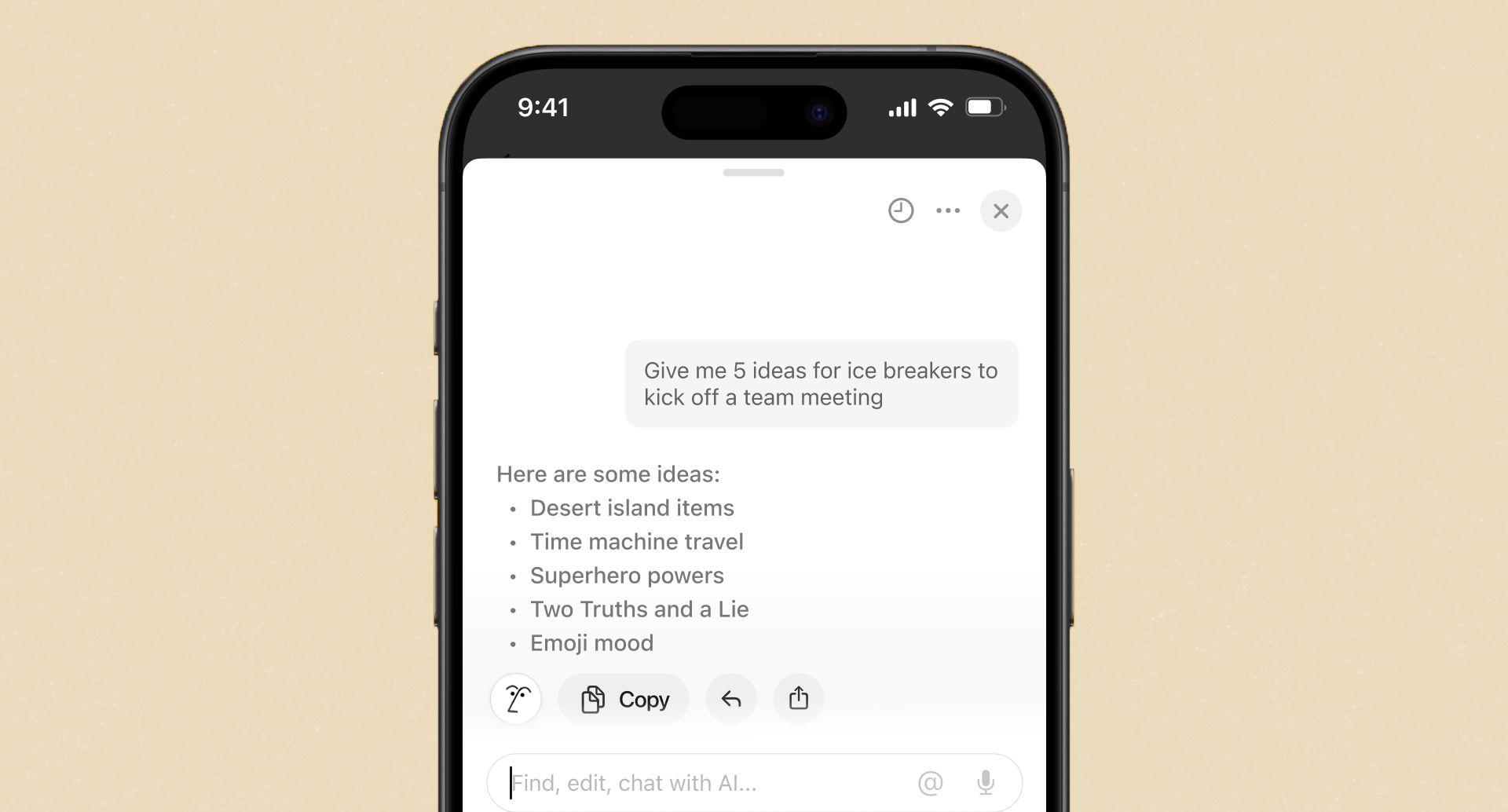 Notion product screenshot