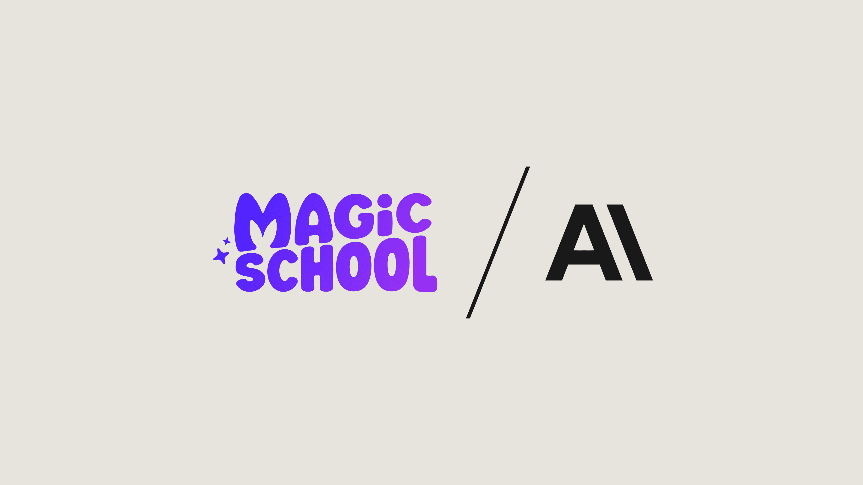 MagicSchool and Anthropic logo lockups