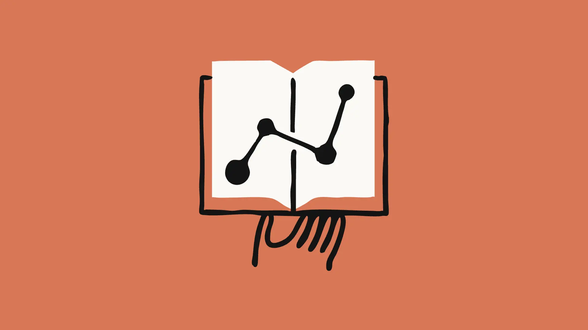Illustration of Claude holding academic literature