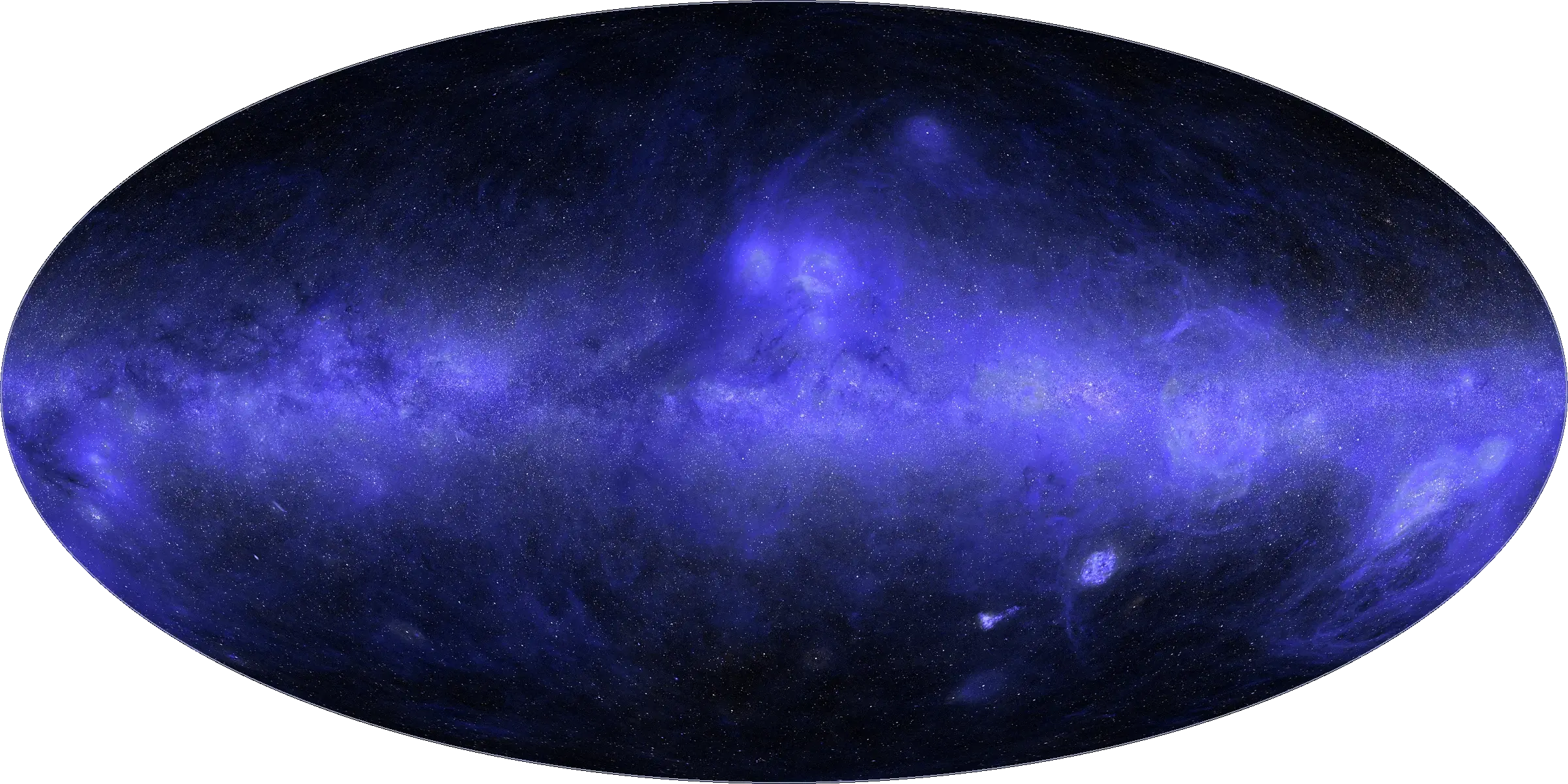 A semi-interactive view of our night sky through different imaging modes: UV, natural light, and infrared