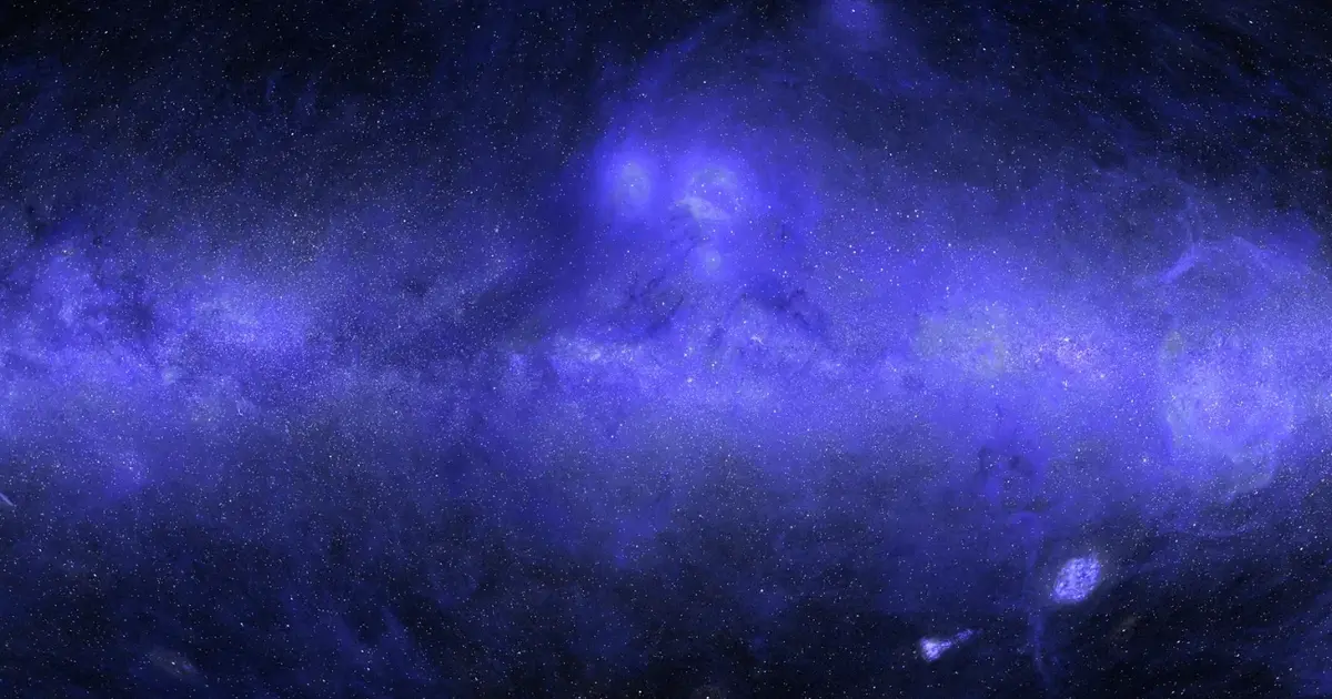 An image of the first full UV map of the sky